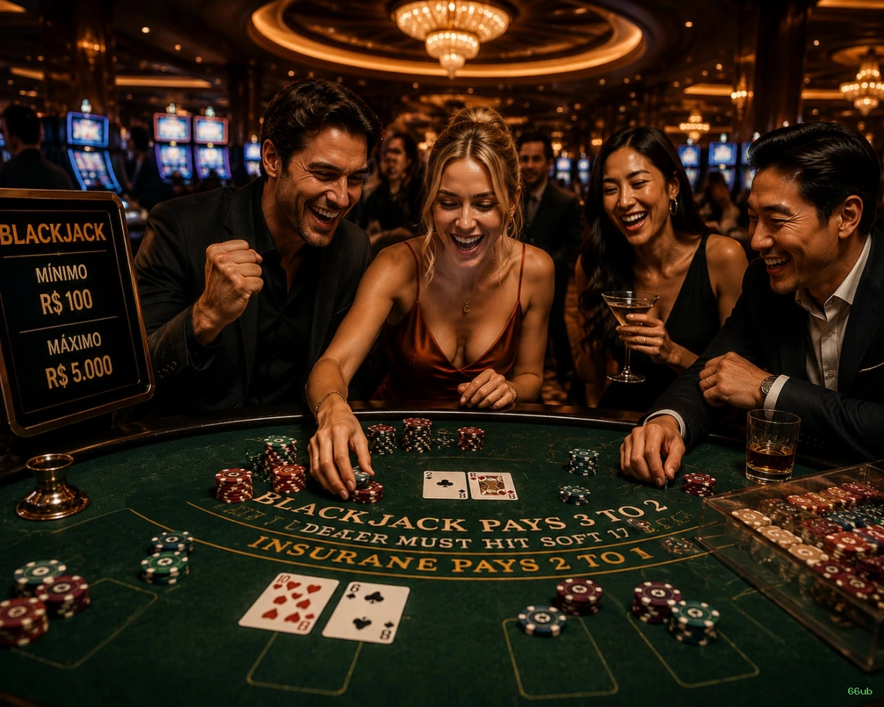 Cassino ao vivo da 66ub com dealers reais